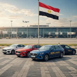 خدمة تاكسي مطار القاهرة مع روو ليموزين 3 سيارات توصيل مطار القاهرة