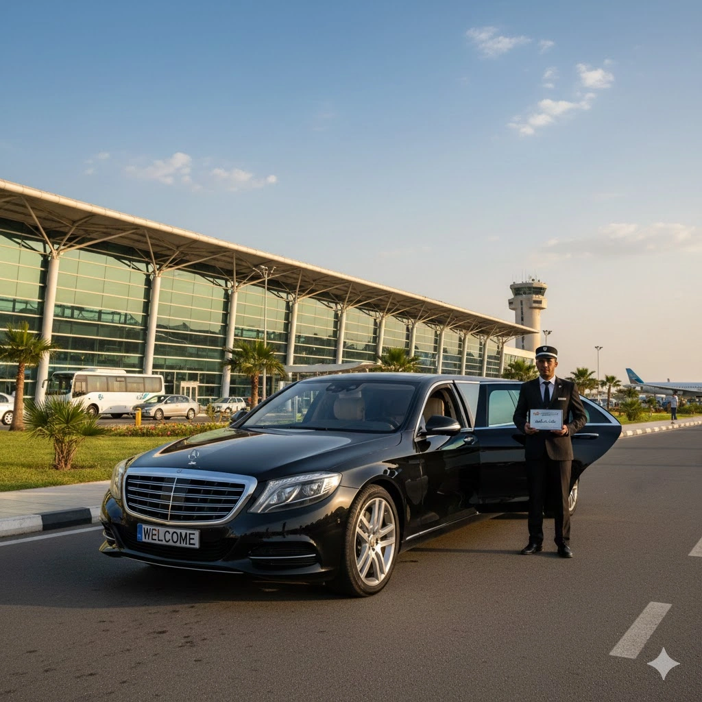 أسعار سيارة بسائق من وإلى مطار برج العرب